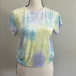 Free People Pastel Tie-Dye Short Sleeve Tee - Women